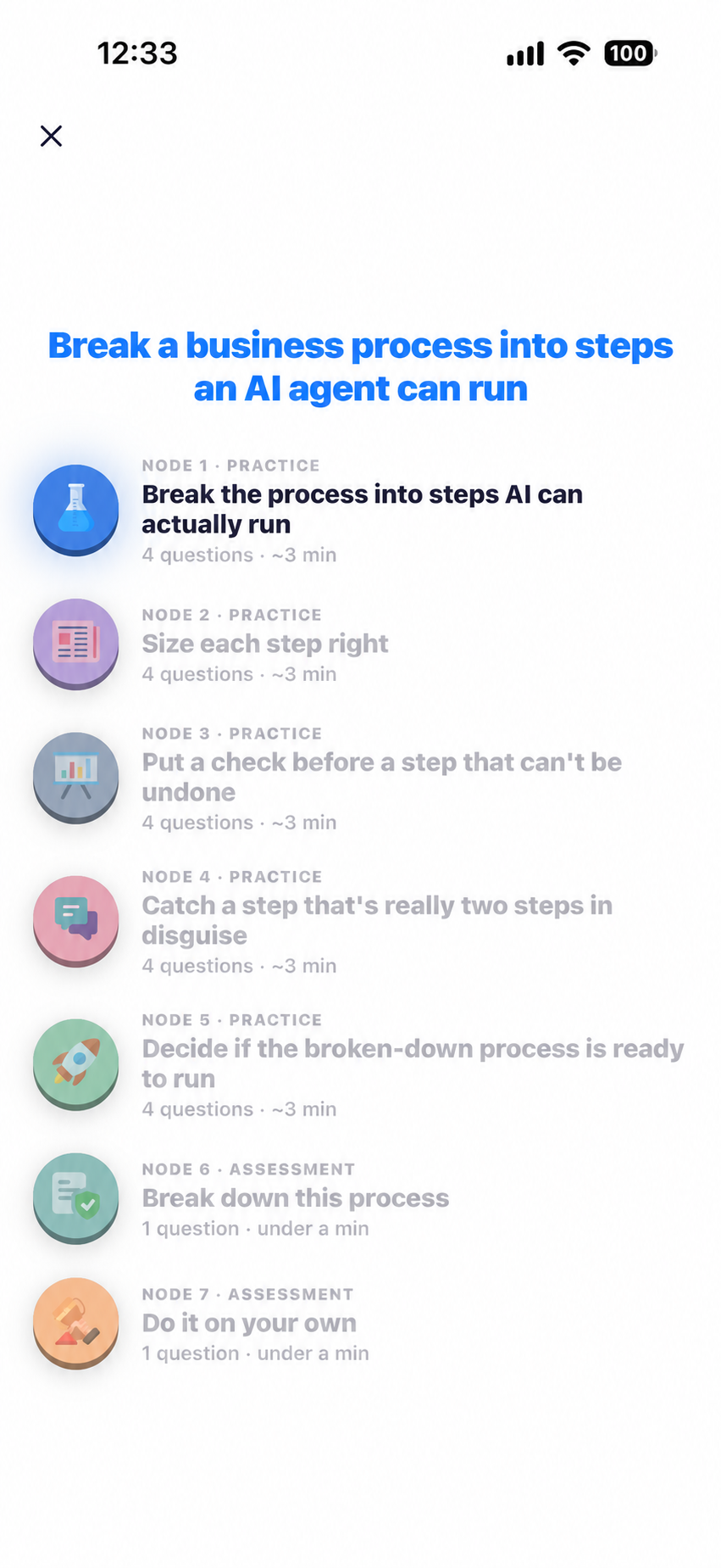 Dilly Learn by doing app screenshot