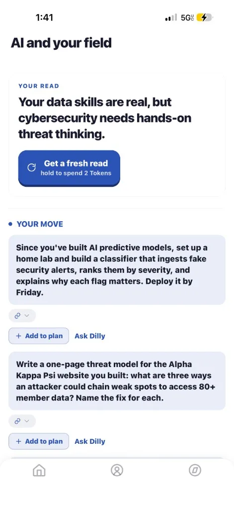 Dilly Forecast: AI and your field, with Your Read and Your Move